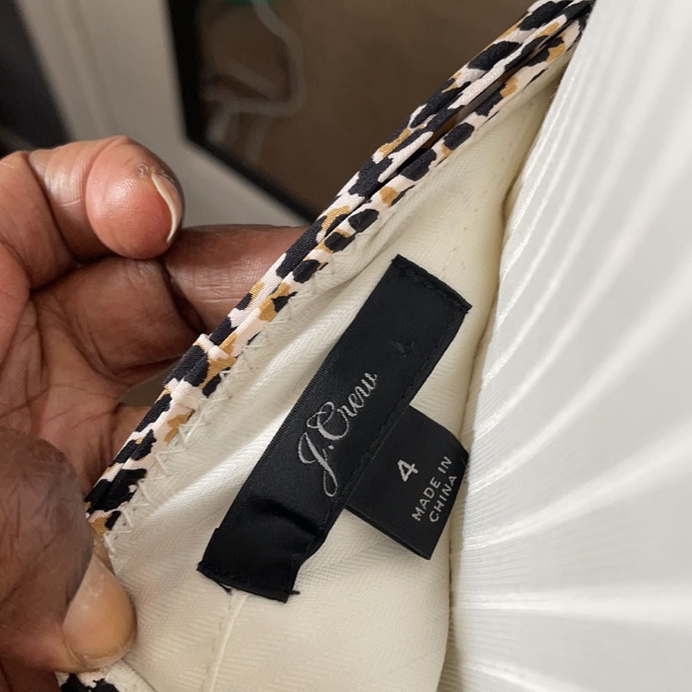 J.Crew Leopard Print silk pants - Picture 10 of 11